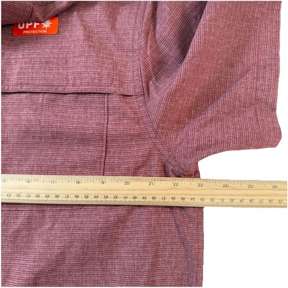 NWOT American Outdoorsman Men's L Button-Down Brick Red Shirt Fishing Lined - Picture 6 of 11